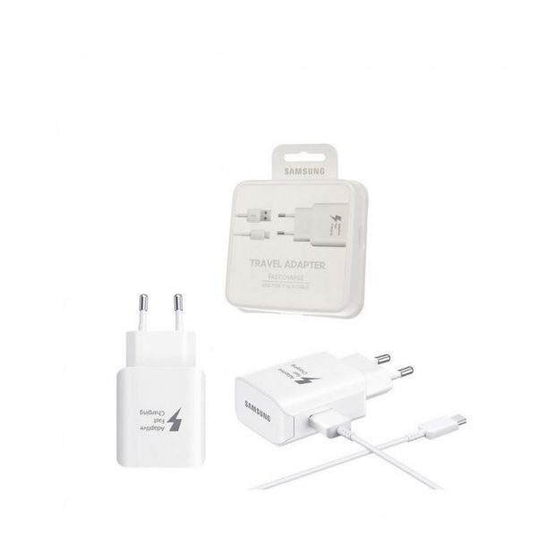 شارژر دیواری سامسونگ مدل EP-TA300 fast charger همراه با کابل