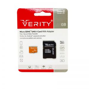 microSDHC وریتی مدل کلاس 10 استاندارد U1 سرعت 65MBps همراه با آداپتور SD ظرفیت 32 گیگابایت