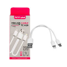 کابل تبدیل USB به microUSB و لایتنینگ تسکو مدل TC-A28