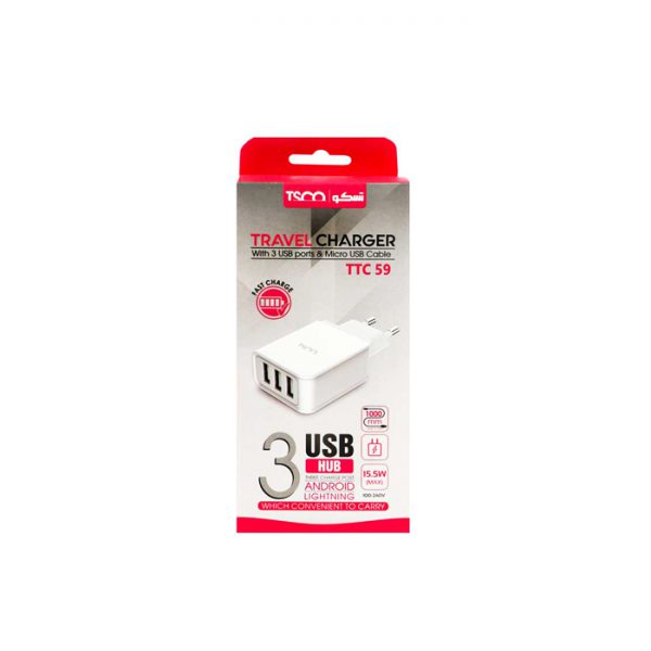 شارژر دیواری تسکو مدل TTC 59