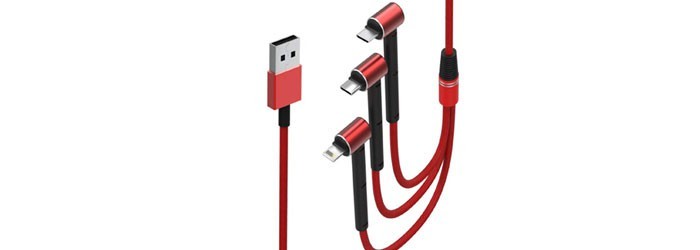 کابل تبدیل USB به MicroUSB/Lightning/USB-C تسکو مدل TC A100 طول 1.2 متر - تصویر 2