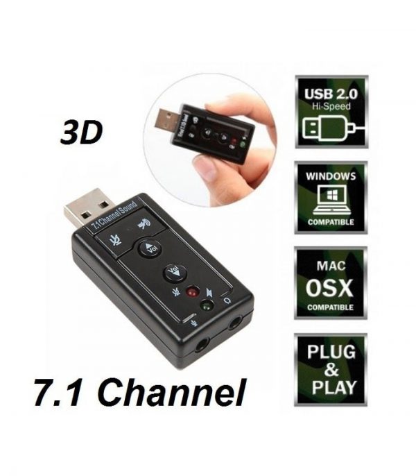 کارت صدا اکسترنال USB کلیددار - تصویر 2